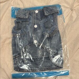Dog denim jacket-size m